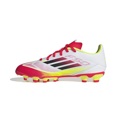 adidas F50 League Football Boots Multi Ground Kids Fußballschuhe, FTWR White/core Black/solar Yellow, 21 EU von adidas