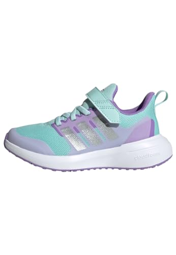 adidas Fortarun 2.0 Cloudfoam Elastic Lace Top Strap Shoes Schuhe-Hoch, semi Flash Aqua/Silver met./Orchid Fusion, 36 2/3 EU von adidas