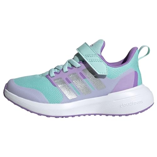 adidas Fortarun 2.0 Cloudfoam Elastic Lace Top Strap Shoes Schuhe-Hoch, semi Flash Aqua/Silver met./Orchid Fusion, 38 2/3 EU von adidas