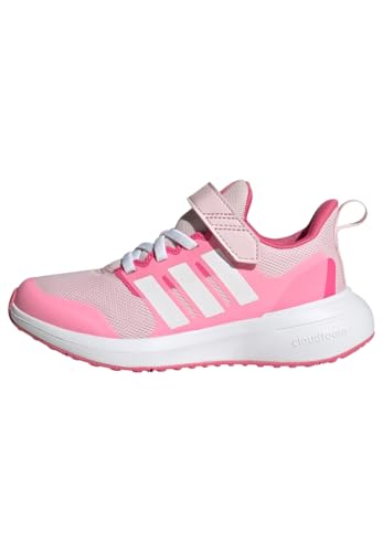 adidas Fortarun 2.0 Cloudfoam Elastic Lace Top Strap Shoes-Low (Non Football), Clear pink/FTWR White/Bliss pink, 34 EU von adidas