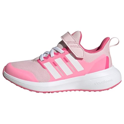 adidas Fortarun 2.0 Cloudfoam Elastic Lace Top Strap Shoes-Low (Non Football), Clear pink/FTWR White/Bliss pink, 38 EU von adidas