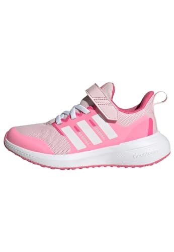 adidas Fortarun 2.0 Cloudfoam Elastic Lace Top Strap Shoes-Low (Non Football), Clear pink/FTWR White/Bliss pink, 40 EU von adidas