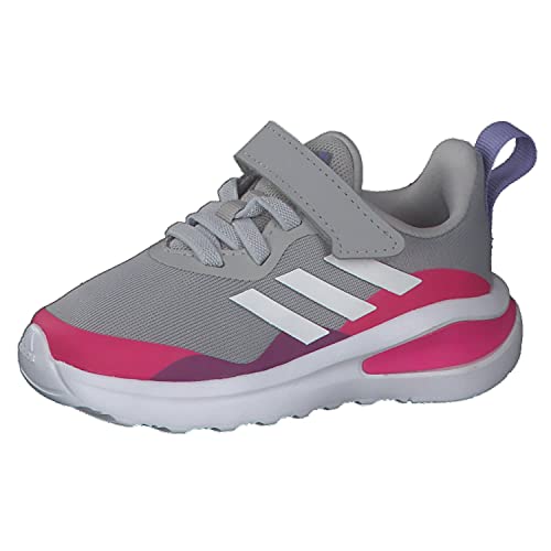 adidas Fortarun EL I Laufschuhe, Grey Two FTWR White Shock Pink, 25.5 EU von adidas