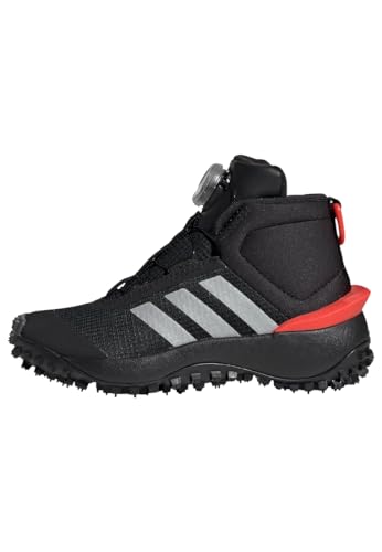 adidas Fortatrail Shoes Kids BOA Schuhe-Hoch, core Black/Silver met./Bright red, 36 2/3 EU von adidas