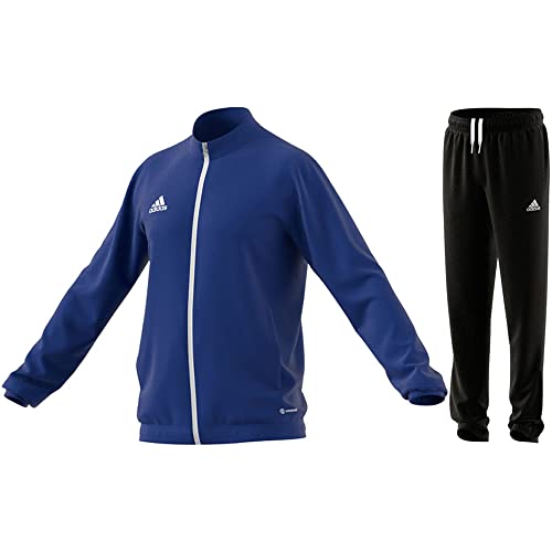 adidas Fußball Entrada 22 Trainingsanzug Jacke Hose Herren blau schwarz Gr XL von adidas