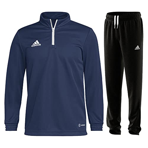 adidas Fußball Entrada 22 Trainingsanzug Training Oberteil Trainingshose Herren dunkelblau schwarz Gr XL von adidas