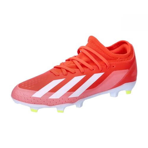 adidas Fußball - Schuhe Kinder - Nocken X Crazyfast League FG Kids Energy Citrus rotweissgelb 38 2/3 von adidas