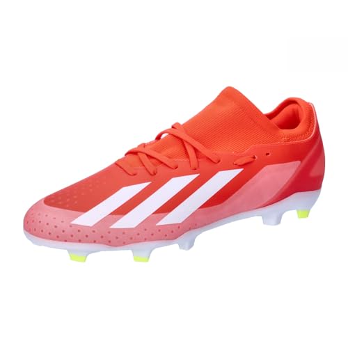 adidas Fußball - Schuhe - Nocken X Crazyfast League FG Solar Energy rotweissgelb 45 1/3 von adidas