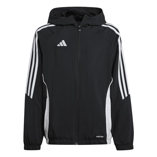 adidas Fußball - Teamsport Textil - Jacken Tiro 24 Windbreaker Kids schwarzweiss 164 von adidas