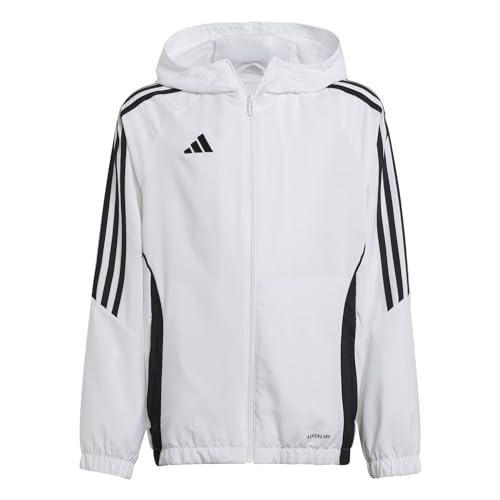 adidas Fußball - Teamsport Textil - Jacken Tiro 24 Windbreaker Kids weissschwarz 164 von adidas