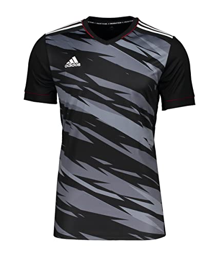 adidas Fußball - Teamsport Textil - Trikots Custom Trikot schwarzgrauweissrot 2XL von adidas