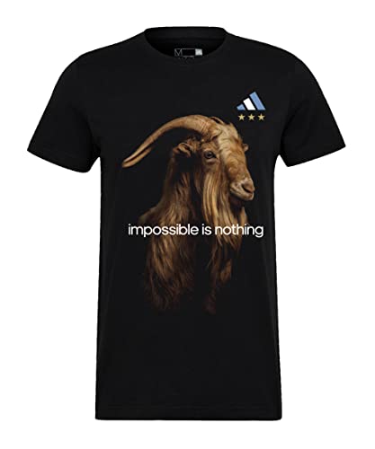 adidas Fußball - Textilien - T-Shirts Messi Goat GFX T-Shirt Kids schwarz 2XL von adidas