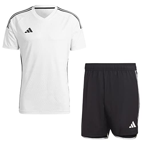 adidas Fußball Tiro 23 Competition Match Trikotset Trikot Shorts Herren weiß schwarz Gr S von adidas