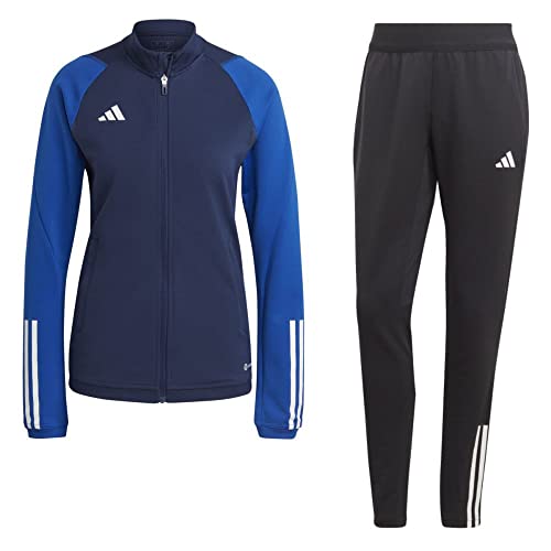 adidas Fußball Tiro 23 Competition Trainingsanzug Jacke Hose Damen navy schwarz Gr L von adidas