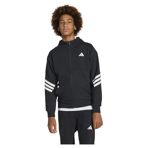 adidas Future Icons 3 Stripes Full Zip Sweatshirt 13-14 Years von adidas