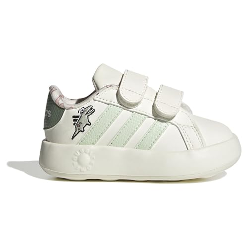 adidas GRAND COURT DINO CF I OWHITE/LINGRN/SILGRN Unisex-Kinder Schuhe 26, OWHITE/LINGRN/SILGRN, 26 EU von adidas