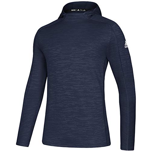 adidas Game Mode Hoodie - Men's Training L Collegiate Navy Melange/White von adidas