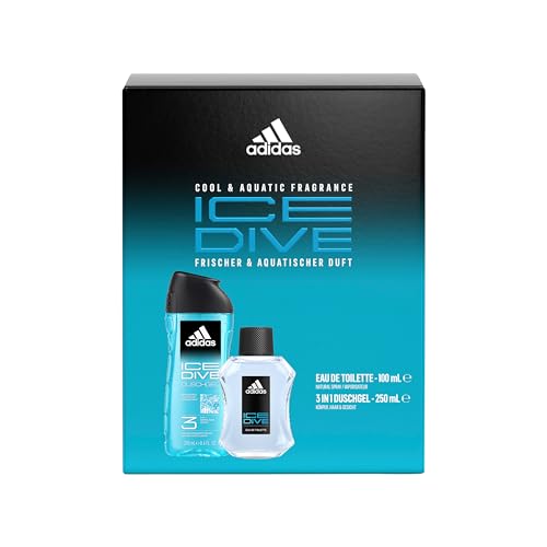 adidas Geschenkpackung Ice Dive Eau de Toilette 100ml + Duschgel 250ml von adidas