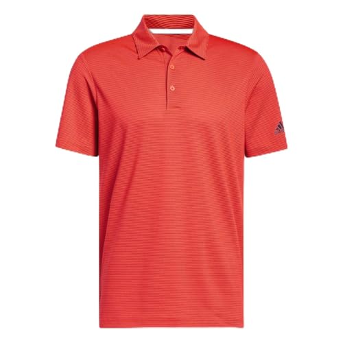 adidas Gestreiftes Performance-Poloshirt für Herren, Hellrot/Marineblau, L adidas Gestreiftes Performance-Poloshirt für Herren, Hellrot/Marineblau, L von adidas
