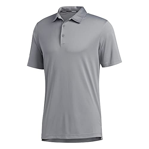 Adidas Golf Herren 3-Streifen Mid-Gewicht Polo-Hemd - Grau Three/Schwarz - M von Adidas Golf