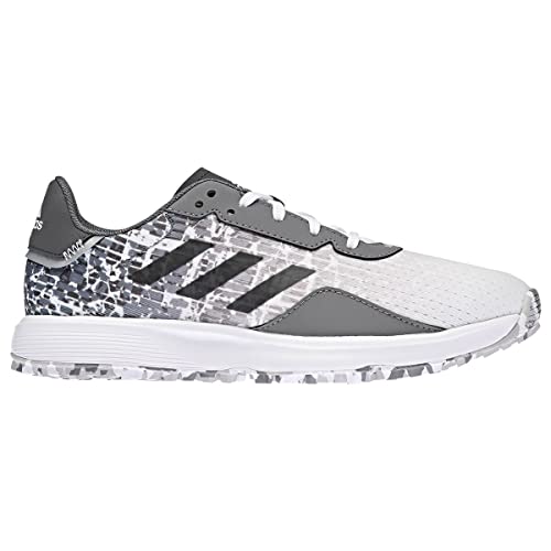 adidas Golf Herren S2G Spikeless wasserdichte Schnürschuhe aus recyceltem Material, White Greyfour Greysix, 41 1/3 EU adidas Golf Herren S2G Spikeless wasserdichte Schnürschuhe aus recyceltem Material, White Greyfour Greysix, 41 1/3 EU von adidas
