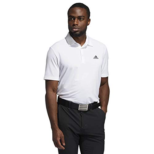 Adidas Golf Herren Ultimate365 Fest Left Chest Logo Stretch-Polo-Hemd - Weiß - L von Adidas Golf