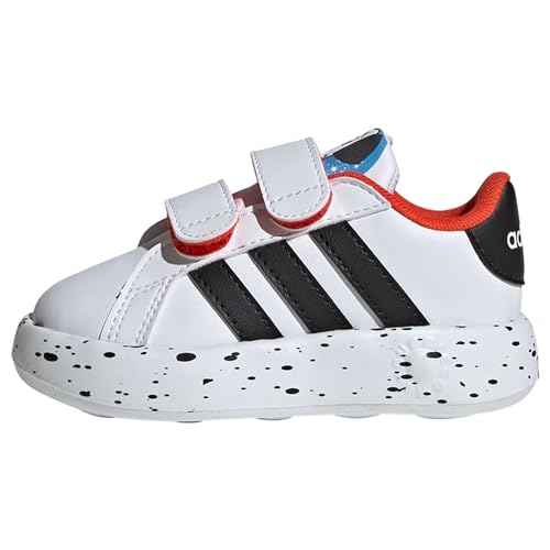 adidas Grand Court 2.0 101 CF I Sportschuhe Unisex Baby, Cloud White/Core Black/Bold Orange, 23 EU von adidas