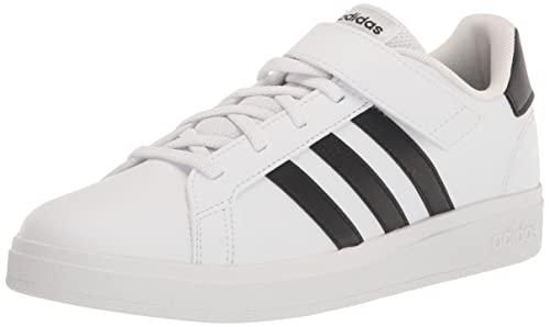 adidas Grand Court 2.0 Tennis Shoe, FTWR White/Core Black/Core Black (Elastic), 6.5 US Unisex Big Kid von adidas