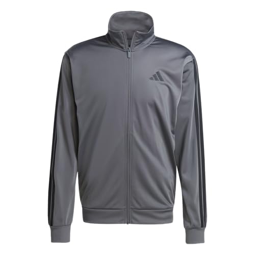 adidas Herren 3-Stripes Tricot Track Top Sweatshirt, GRAU, XL adidas Herren 3-Stripes Tricot Track Top Sweatshirt, GRAU, XL von adidas