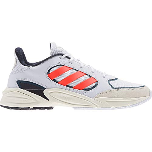 adidas Herren 90s Valasion Laufschuhe, Grey Dash/Solar Rot/Chalk White von adidas
