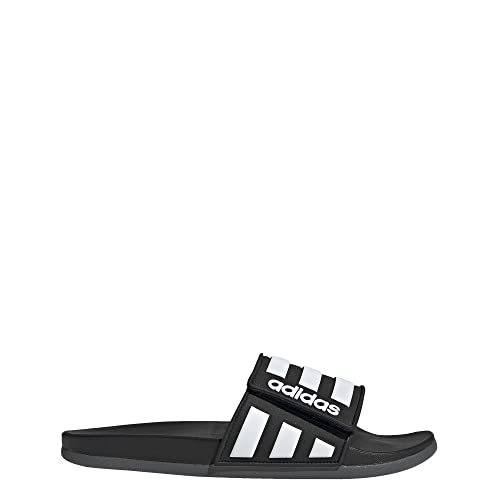 adidas Herren Adilette Comfort Adjustable Slides Schiebe-Sandalen, Schwarz, 40 EU von adidas