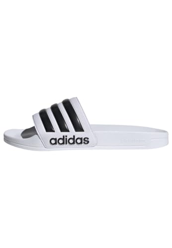 adidas Unisex Adilette Shower Slides, Cloud White / Core Black / Cloud White, 43 1/3 von adidas