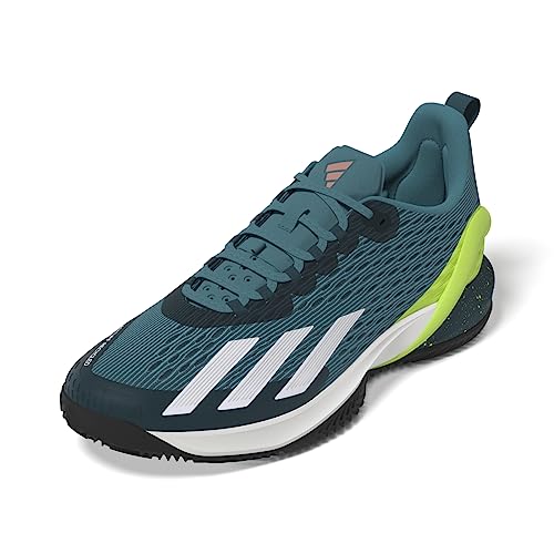 Adidas Herren Adizero Cybersonic M Clay Shoes-Low (Non Football), Arctic Fusion/FTWR White/Lucid Lemon, 40 EU von adidas