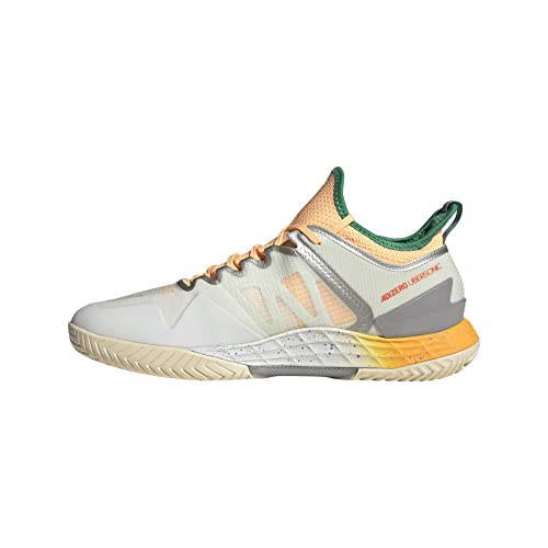 ADIDAS Herren Adizero Ubersonic 4 M Heat RDY Sneaker, Off White/Taupe met./Acid orange, 42 EU von adidas