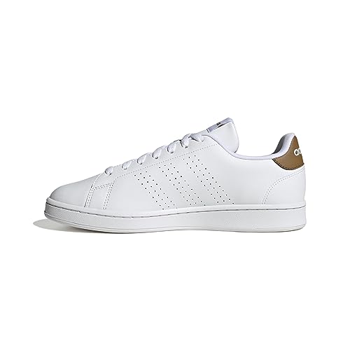 Adidas Herren Advantage Shoes-Low (Non Football), FTWR White/FTWR White/Bronze Strata, 36 2/3 EU von adidas