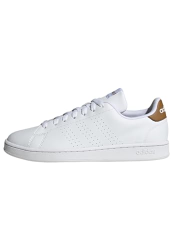 adidas Herren Advantage Shoes-Low (Non Football), FTWR White/FTWR White/Bronze Strata, 39 1/3 EU von adidas