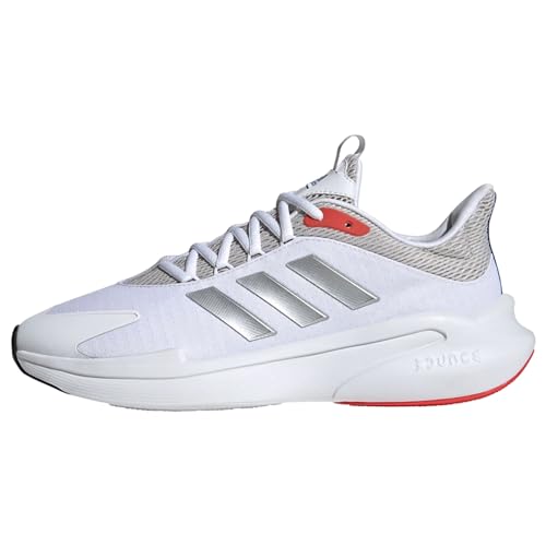 adidas Herren AlphaEdge Shoes-Low (Non Football), FTWR White/Silver met./Bright red, 41 1/3 EU von adidas