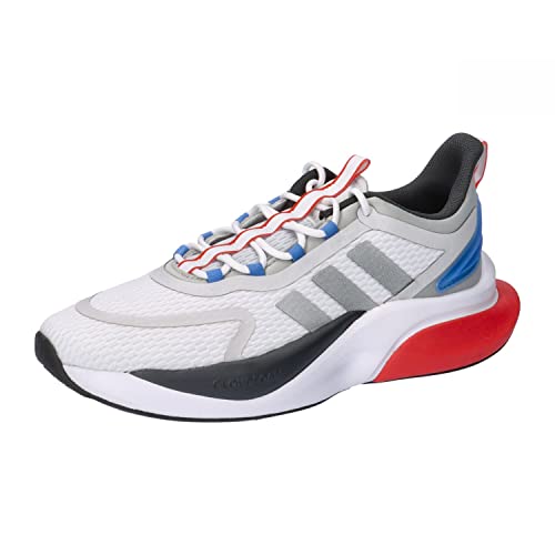 adidas Herren Alphabounce + Sneaker, FTWR White Silver Met Blue Fusion, 45 1/3 EU von adidas