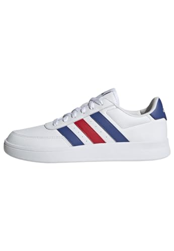 adidas Herren BREAKNET 2.0 Shoes Nicht-Fußball-Halbschuhe, FTWR White/semi Lucid Blue/Better Scarlet, 38 EU von adidas