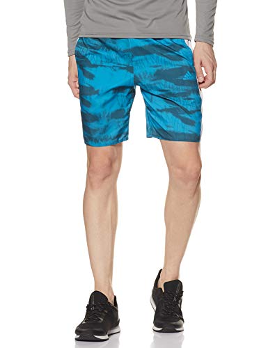 adidas Herren Badeshorts Grafik CLX, hellblau/weiß, 12 von adidas