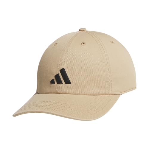 adidas Herren Baseball Cap-Ultimate Adjustable Strapback Hat Relaxed Fit Cotton Baseballkappe, Warmes Sandsteinbeige/Schwarz/3.0, Einheitsgröße von adidas
