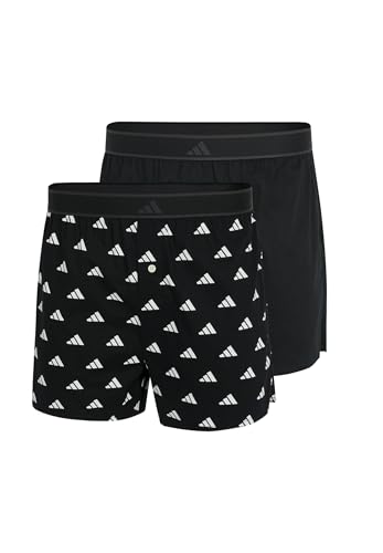 adidas Herren Boxershorts 2er Pack Boxer (2PK) -Active Woven Unterwäsche, 000 Black, XL von adidas