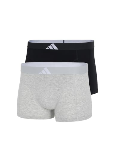 adidas Herren Trunk (2pk) -Active Flex Cotton Body Unterwäsche, 900 Assorted, S von adidas