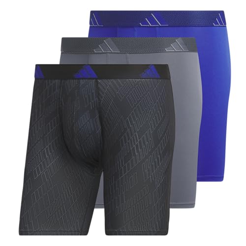 adidas Herren-Boxershorts aus Mikrofaser, athletische Passform, 3 Stück, Ghost Black-Onix/Onix Grey/Semi Lucid Blue, L adidas Herren-Boxershorts aus Mikrofaser, athletische Passform, 3 Stück, Ghost Black-Onix/Onix Grey/Semi Lucid Blue, L von adidas
