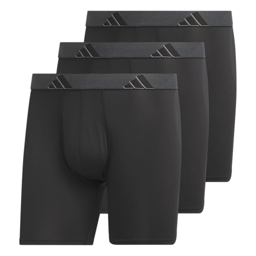 adidas Herren-Boxershorts aus Mikrofaser, athletische Passform, 3 Stück, Schwarz/Onix Grau/Schwarz, L adidas Herren-Boxershorts aus Mikrofaser, athletische Passform, 3 Stück, Schwarz/Onix Grau/Schwarz, L von adidas