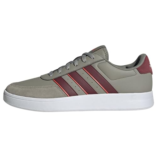 adidas Herren Breaknet 2.0 Shoes Sneakers, Silver Pebble/Shadow red/Bright red, 44 2/3 EU von adidas