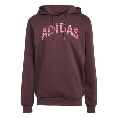 adidas Herren Codes Camouflage Linearer Grafik Kapuzenpullover, Aurora Rubin, X-Large von adidas