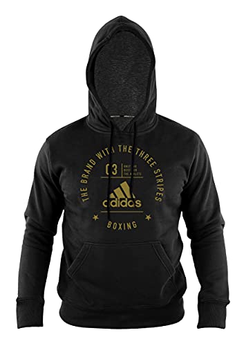 adidas Herren Community Hoodie Boxing Kapuzenpullover, Schwarz/Gold, XS von adidas