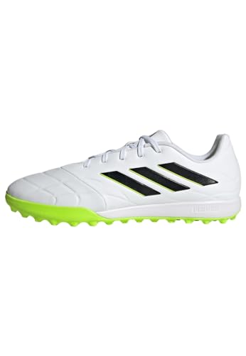 adidas Unisex Copa Pure.3 Turf Boots Fußballschuhe, Cloud White/Core Black/Lucid Lemon, 40 2/3 EU von adidas