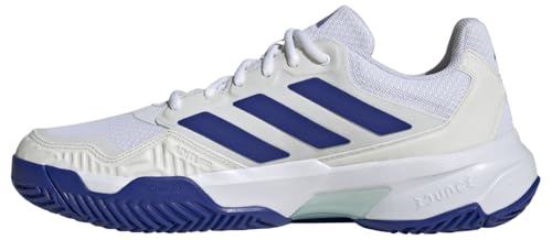 adidas Herren CourtJam Control 3 Mens Tennis Shoes Nicht-Fußball-Halbschuhe, FTWR White/Lucid Blue/semi Flash Aqua, 48 EU von adidas